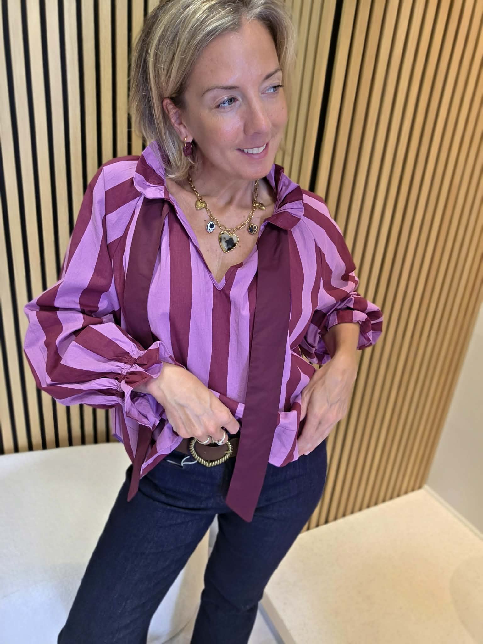Blouse Hélyne - Prune – Image 5