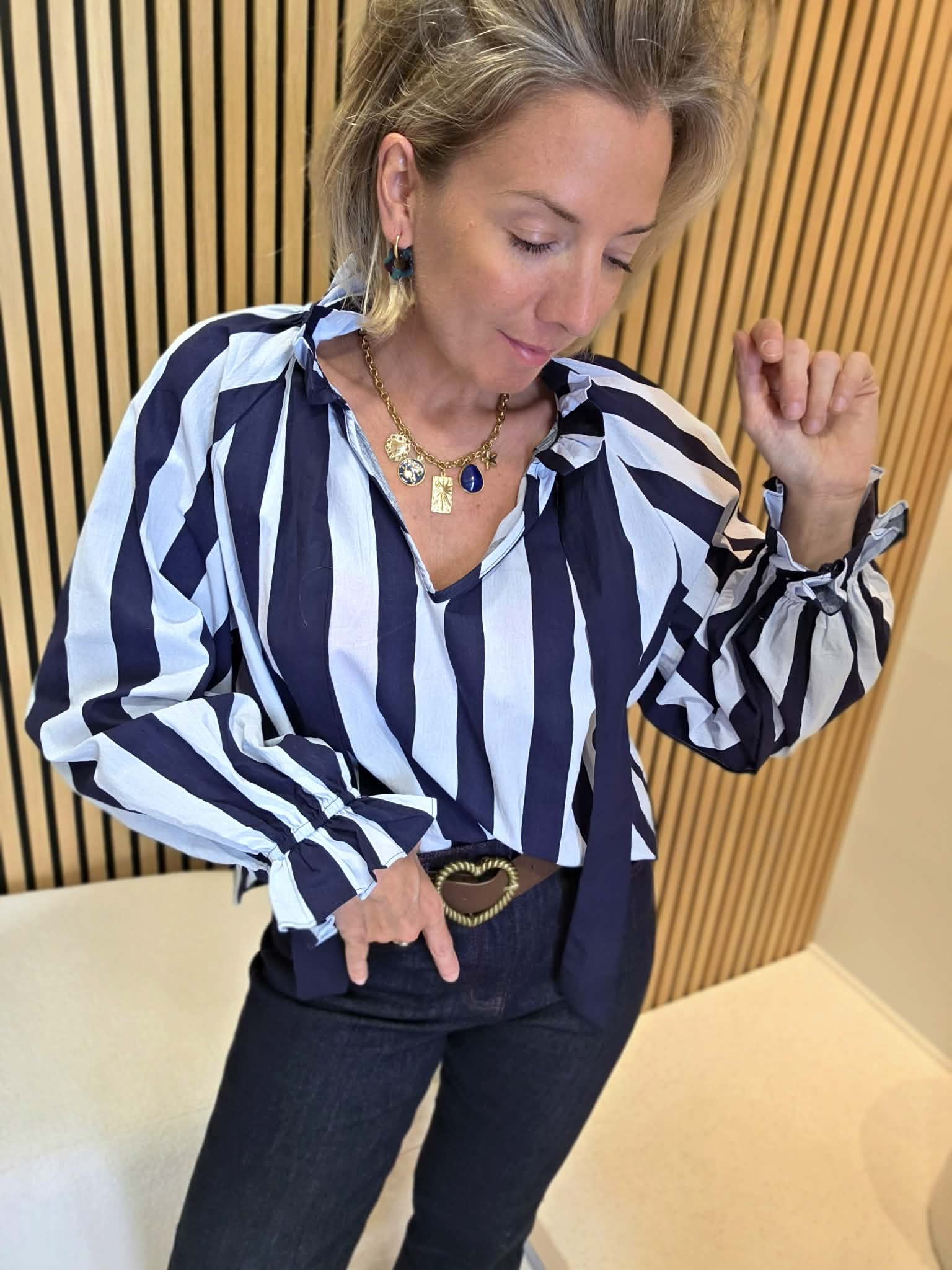 Blouse Hélyne - Bleu – Image 2