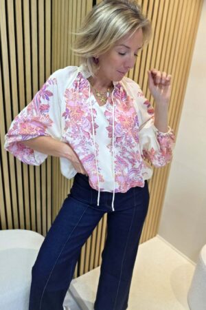 Jeans 7/8 droit - Bleu brut