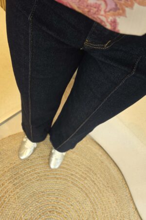 Jeans 7/8 droit - Bleu brut