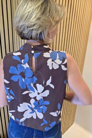 Blouse Penny - Marron/Bleu