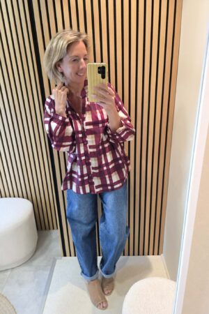 Chemise Caro - Bordeaux