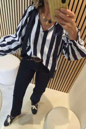 Jeans droit - Bleu brut - Ceinture Coeur