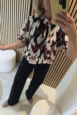 Pantalon Noir - Poches Coeurs