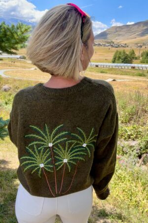 Pull Palmiers - Kaki