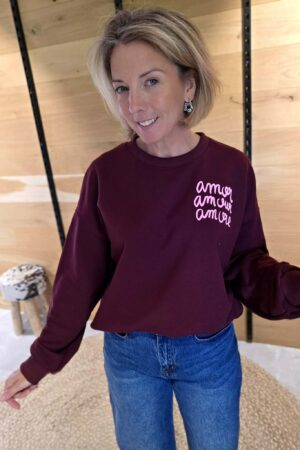 Sweat Amor - Bordeaux
