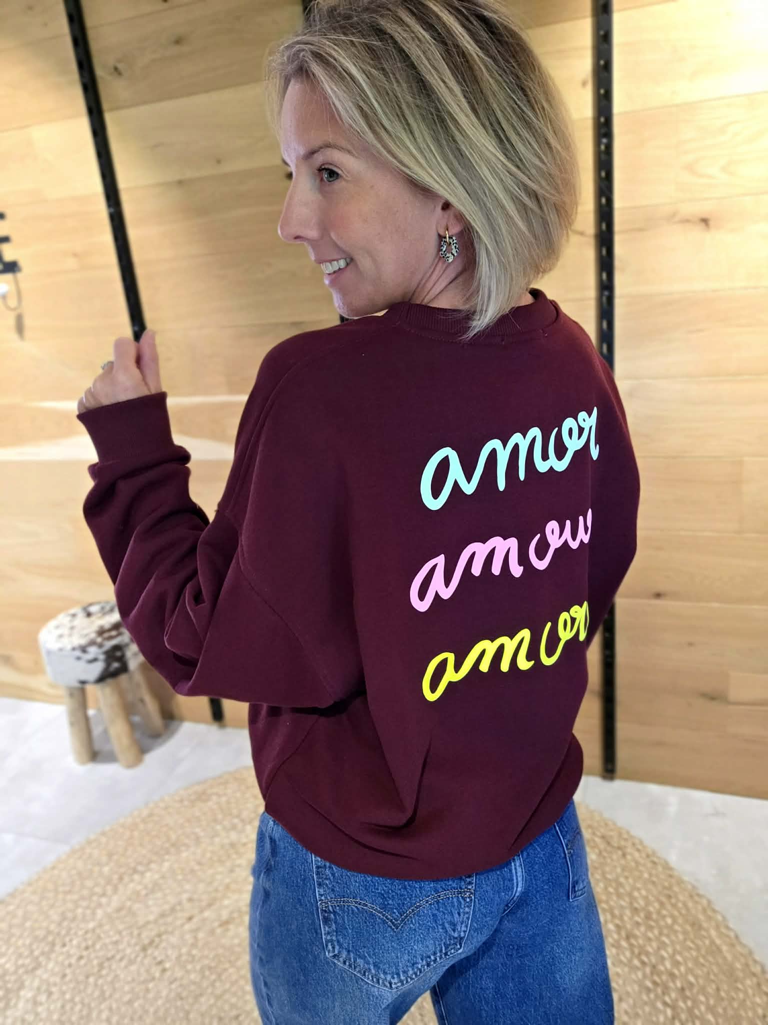 Sweat Amor - Bordeaux – Image 2