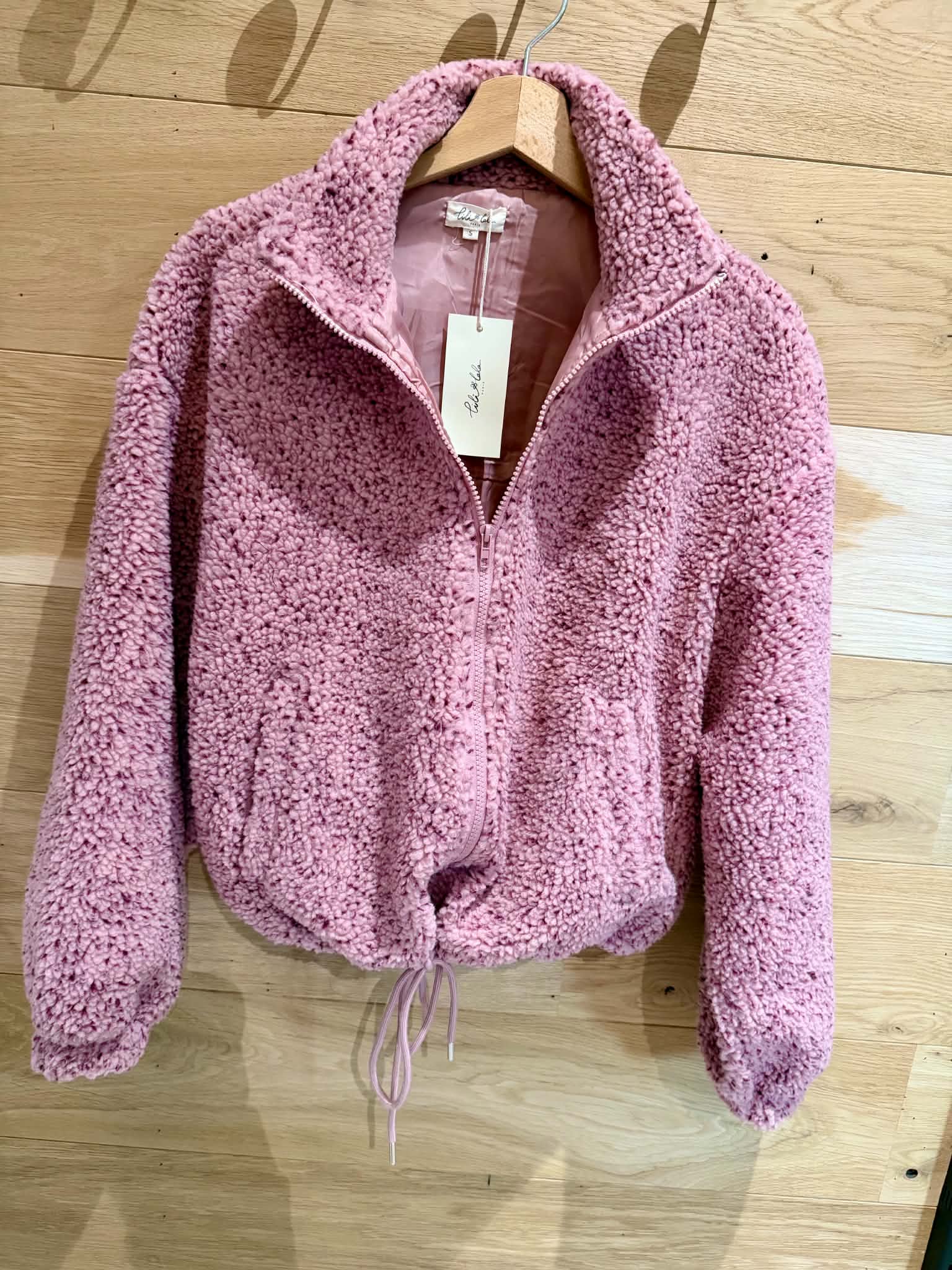 Polaire zippé Rose moucheté – Image 11