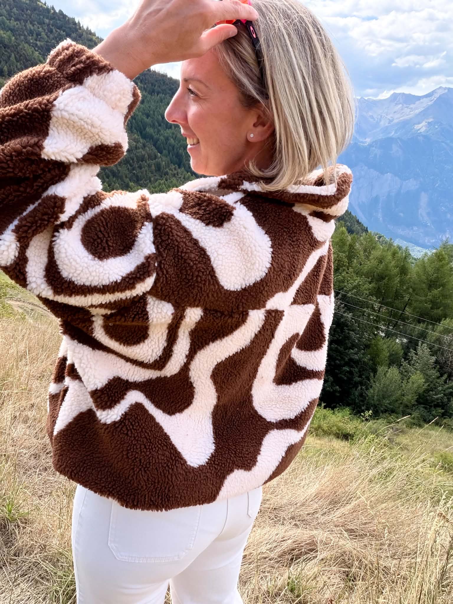 Polaire zippé imprimé Naya – Image 3