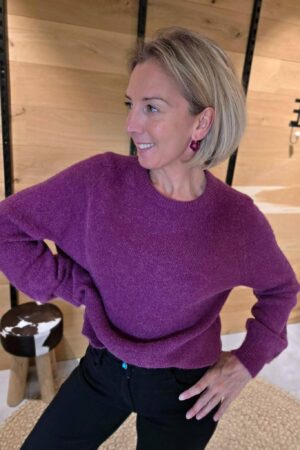 Pull Baby Alpaga - Mauve