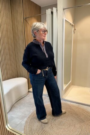 Pull Jeanne - Bleu marine