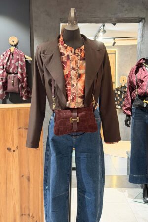 Blazer court Lexie - Chocolat