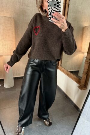 Pull Heart - Marron