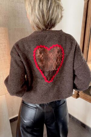 Pull Heart - Marron