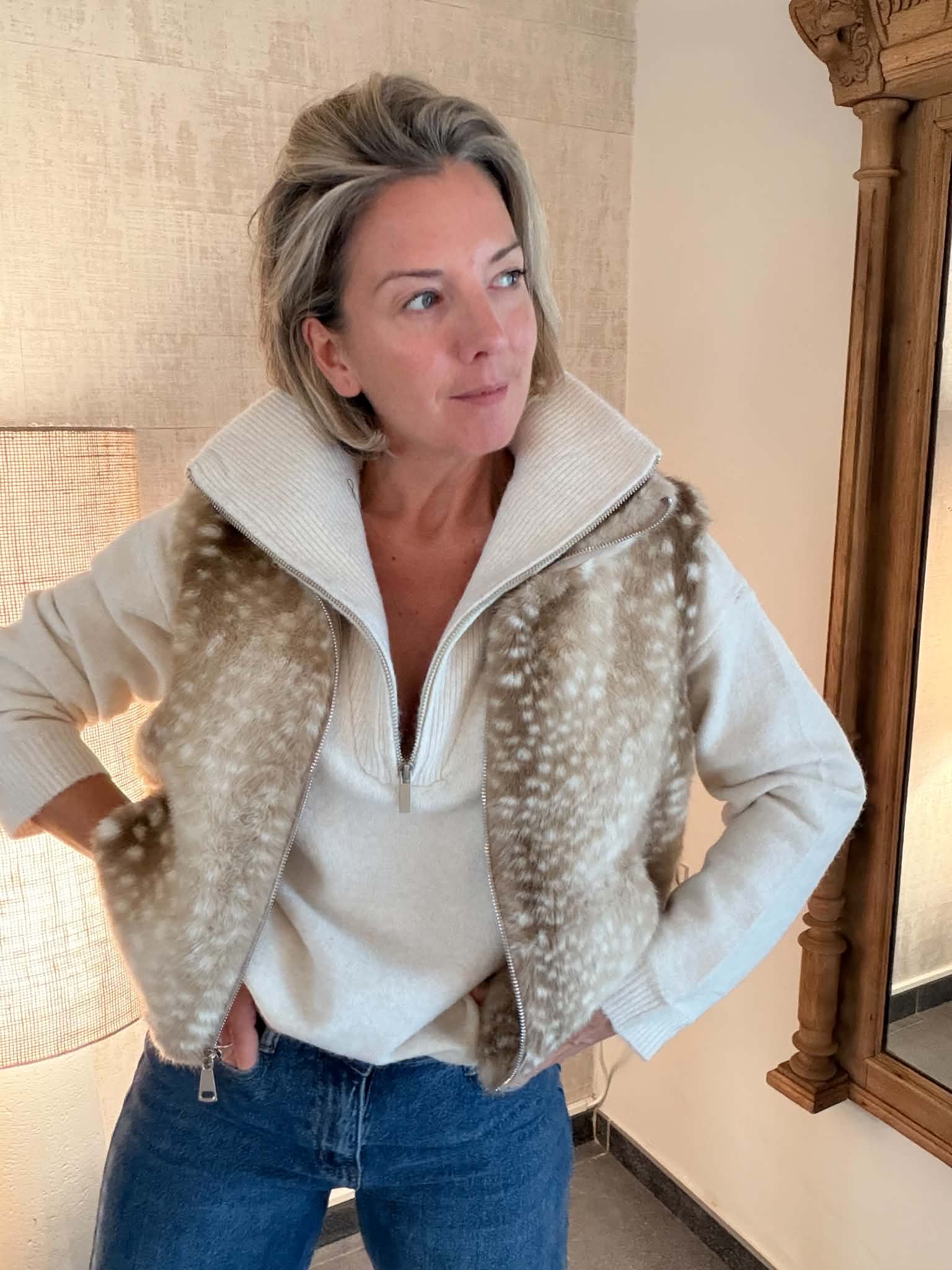 Veste sans manches Bambou